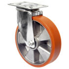 TRANSPORTAPP. ZWENKWIEL D.100 200KGPOLYURETHAAN KOGELLAGER