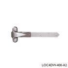 180º SCHARNIER INOX 400MM ARM VOOR HOUTEPOORT (prijs/set = 2 stuks)