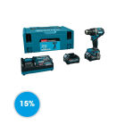 Accu boor- schroefmachine 13 mm XGT 40Vmax + 2x BL4025 + DC40RA + MAKPAC