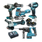 COMBIPACK DDF492+DTD153+DHR243+DGA506+DJV181+3xBL1850B +DC18RC