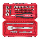 1/4" Ratchet Driver + Socket set 38pc