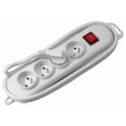 4V STOPCONTACT + SCHAKELAAR + 3M WIT