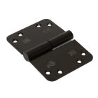 KOGELSTIFPAUMEL 125x89 DIN LINKS ZWART G - RVS GEBORSTEL RONDE HOEK SKG***