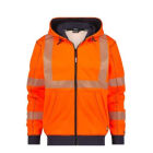 SWEATER HOODIE EVANS PESCO84 (280GR) PESCO84 FLUO-ORANJE/MARINEBLAUW S