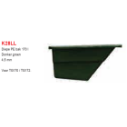 Bak 170L PE - diep - zonder gaten