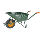 BOUWKRUIWAGEN 90L GROEN GELAKT WIEL STALEN VELG 4PLY