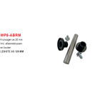 Wielas kompleet met flensbout