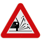 A17 Verkeersbord z. 400mmT250 HI klasse2