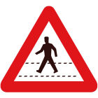 A21 Verkeersbord z. 400mmT250 HI klasse2