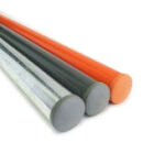 Verkeerspaal ø76 oranje 2,5m