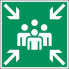 Verkeersbord 400x400 VERZAMELPLAATST250 EG Klasse1