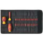 SET SCHROEVENDRAAIER- EN BITSET SLIMVARIO ASSORTI 19-DELIG INCL. OPVOUWBAAR ETUI